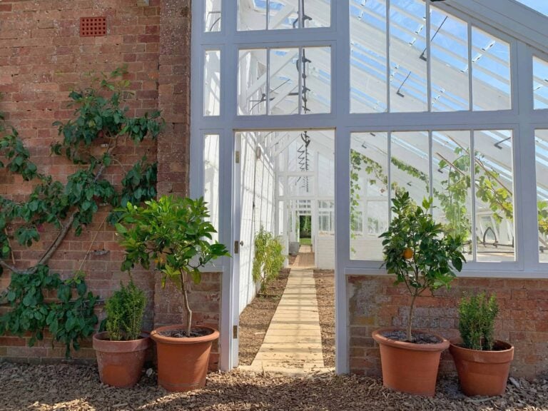 Entryway to a home conservatory